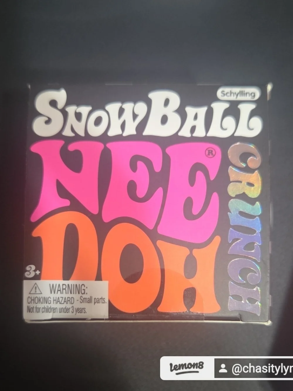 Schylling SnowBall NeeDoh Crunch Sensory Toy -